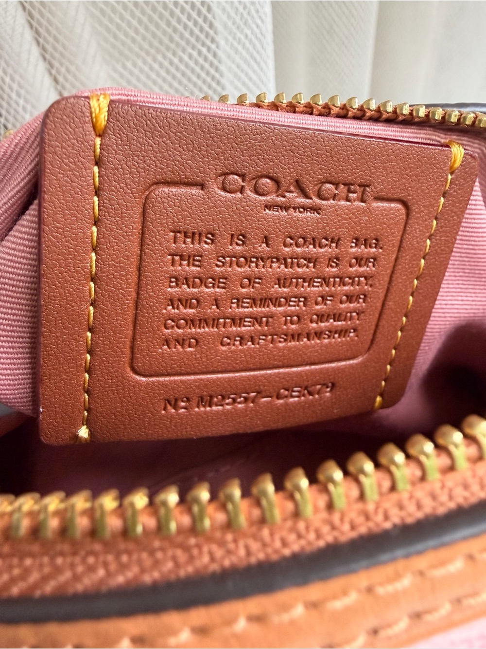 Coach Powder Pink Mini Rowan - Picture 8 of 8